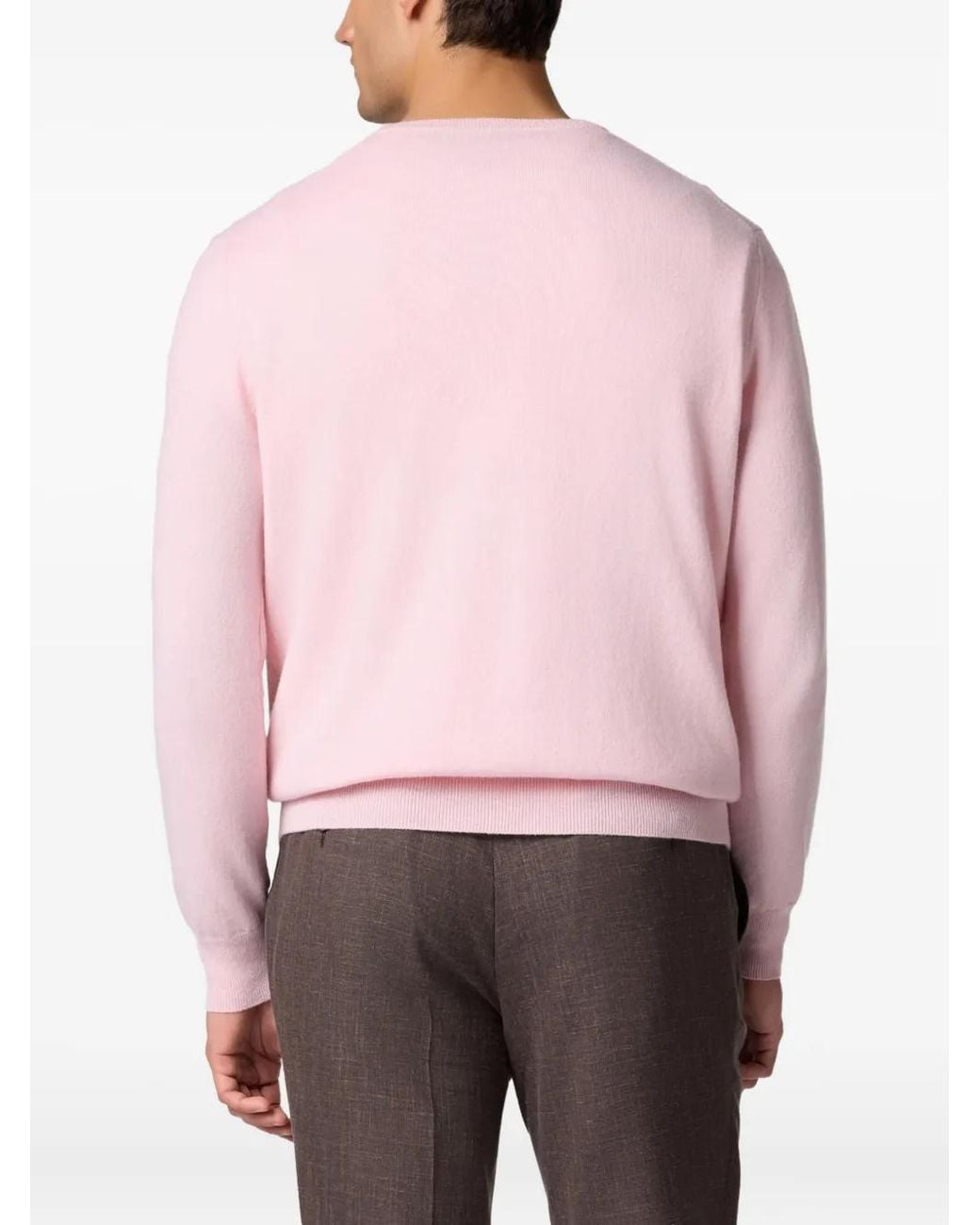 Brooks Brothers Pink Cashmere Jumper for men