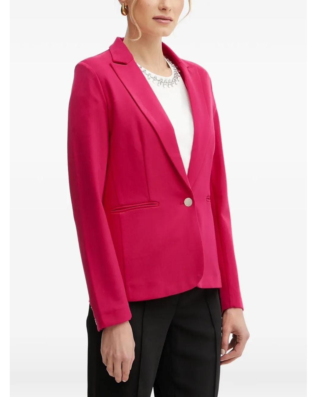 Morgan Red Single-Breasted Blazer