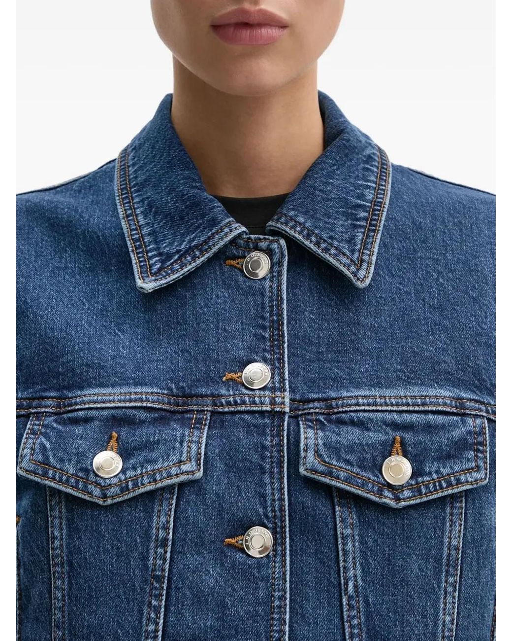 IRO Blue Buttoned Pocket Jacket