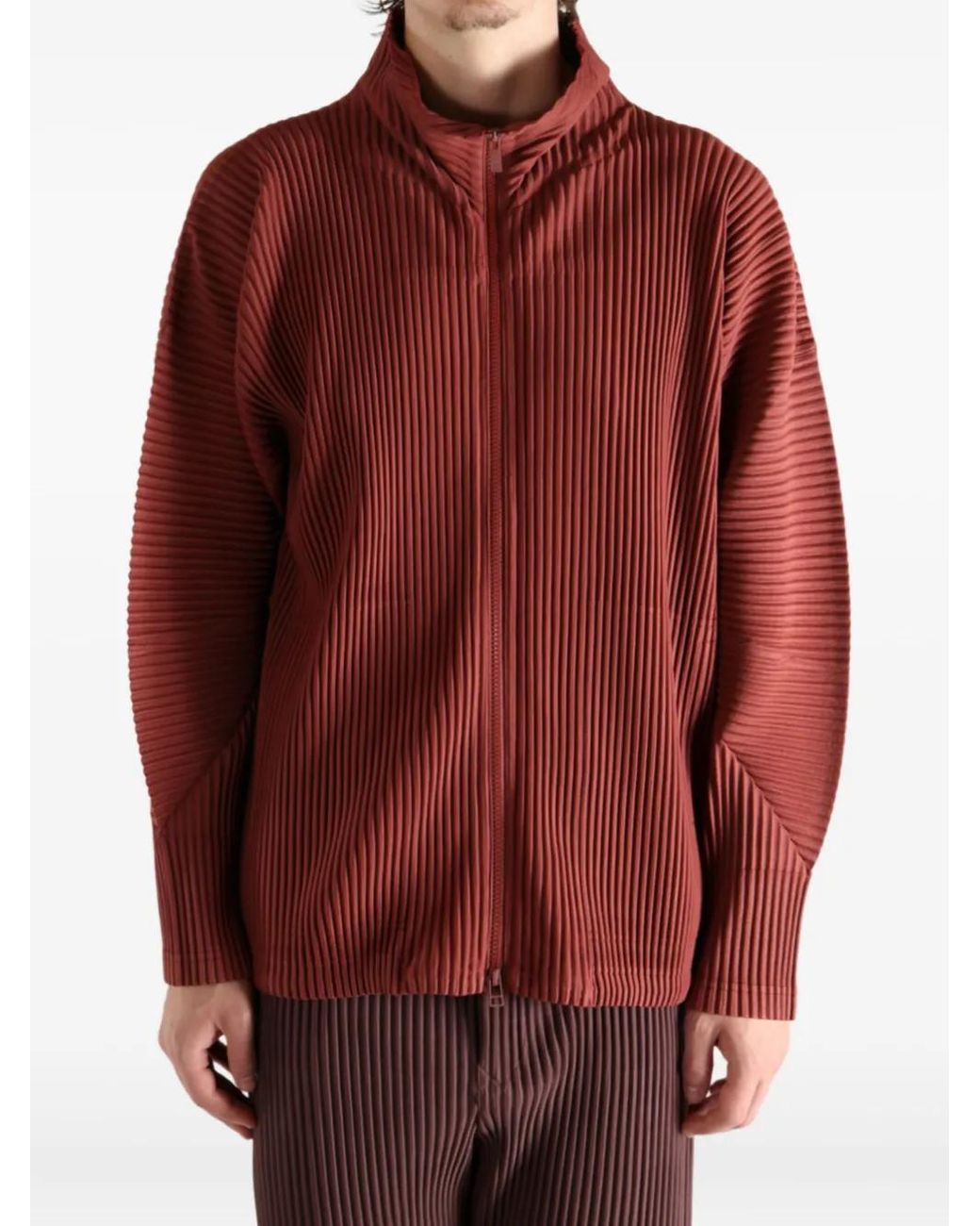 Homme Plissé Issey Miyake Monthly Colors: August Pleated Zip-Front