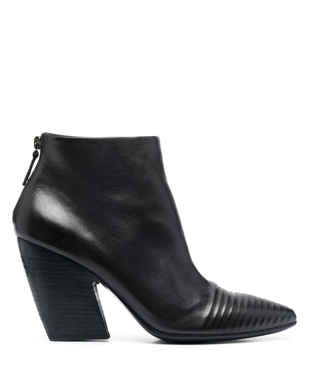 Marsèll Black Leather Ankle Boots