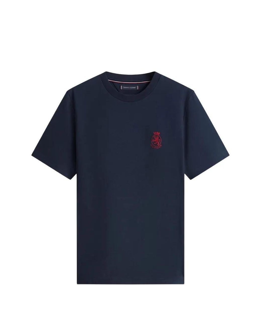 Tommy Hilfiger Blue Logo-Detail T-Shirt for men