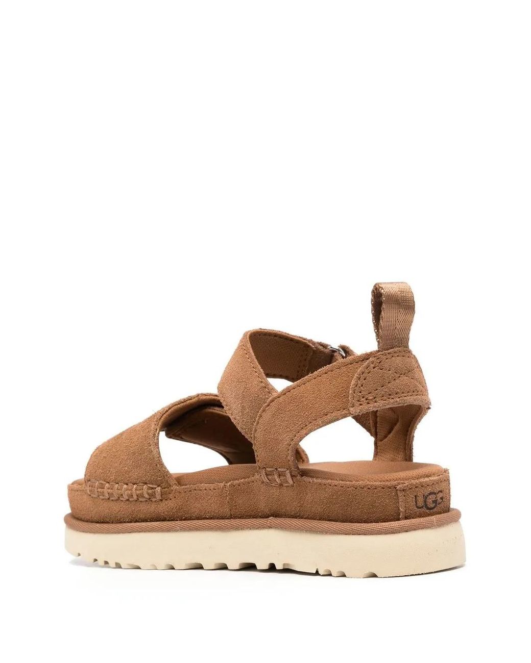Ugg Brown Goldenstar Touch-Strap Sandals