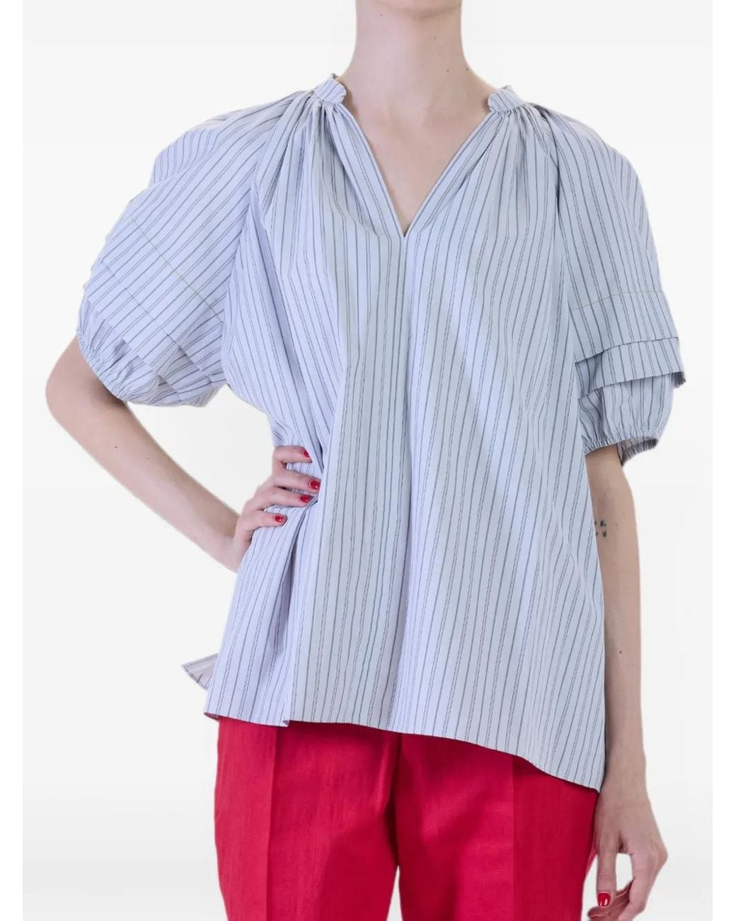 Paul Smith Gestreepte Blouse in het Blue