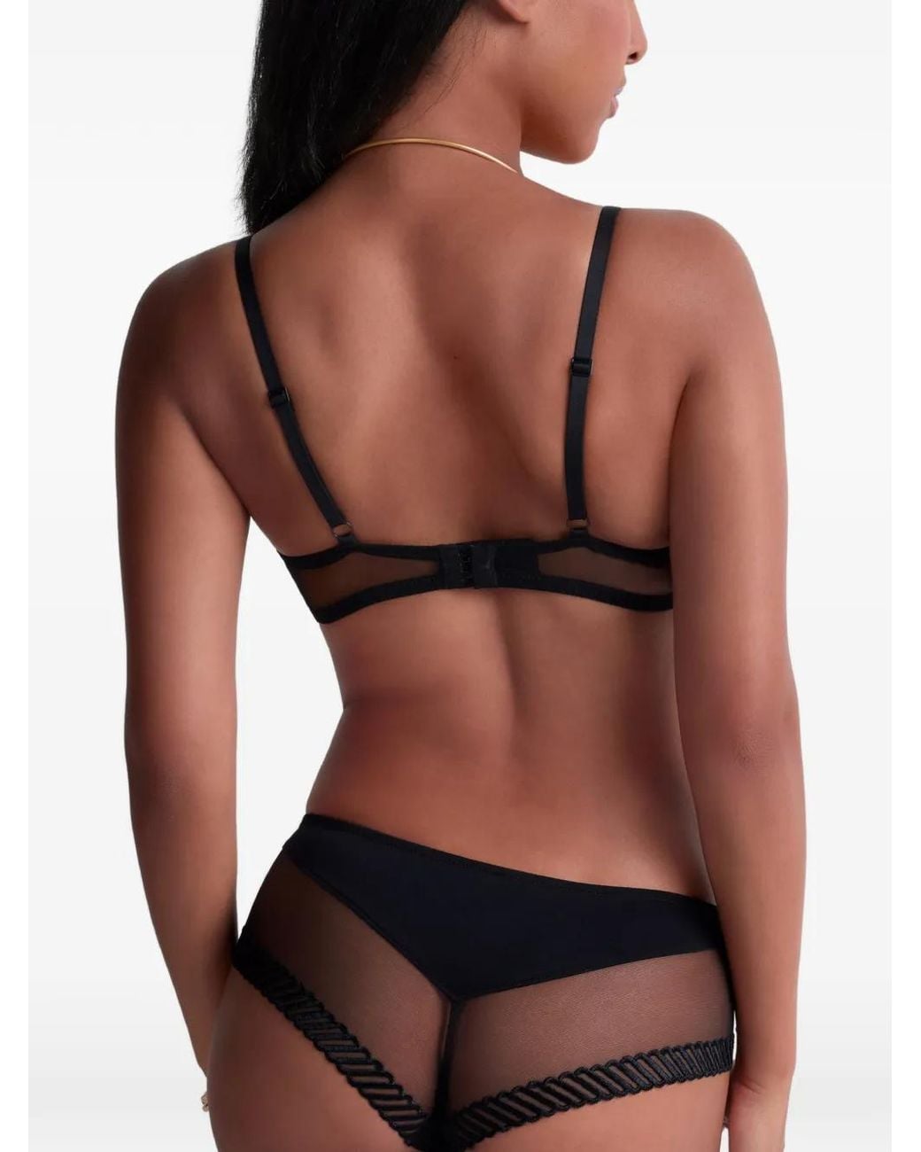 Aubade Black Sheer Emotion Push-Up Bra
