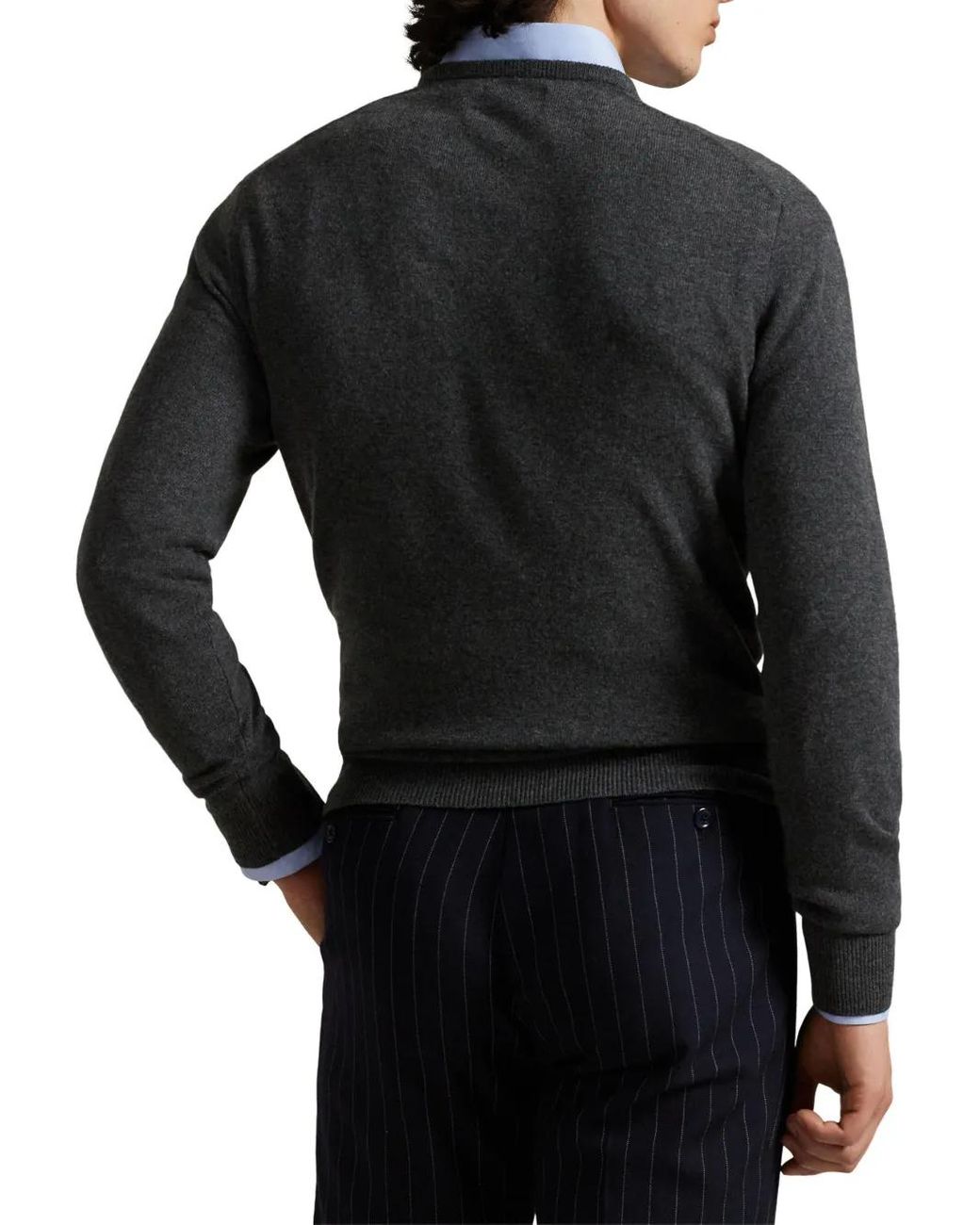 Ralph Lauren Black Classic Wool Sweater for men
