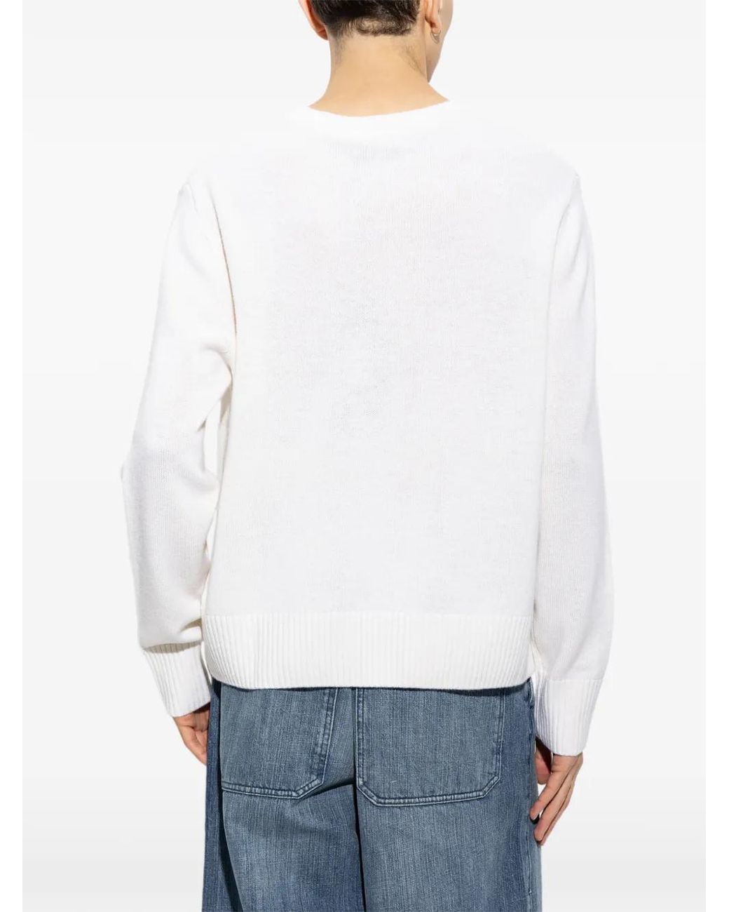 Palm Angels Pullover Mit Logo-Patch in White für Herren