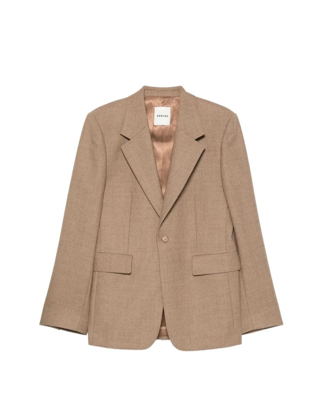 Sandro Brown Mode Flannel Blazer for men