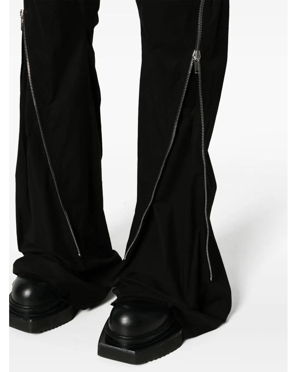 Rick Owens Black Bolan Banana High-Waist Slim Trousers for men
