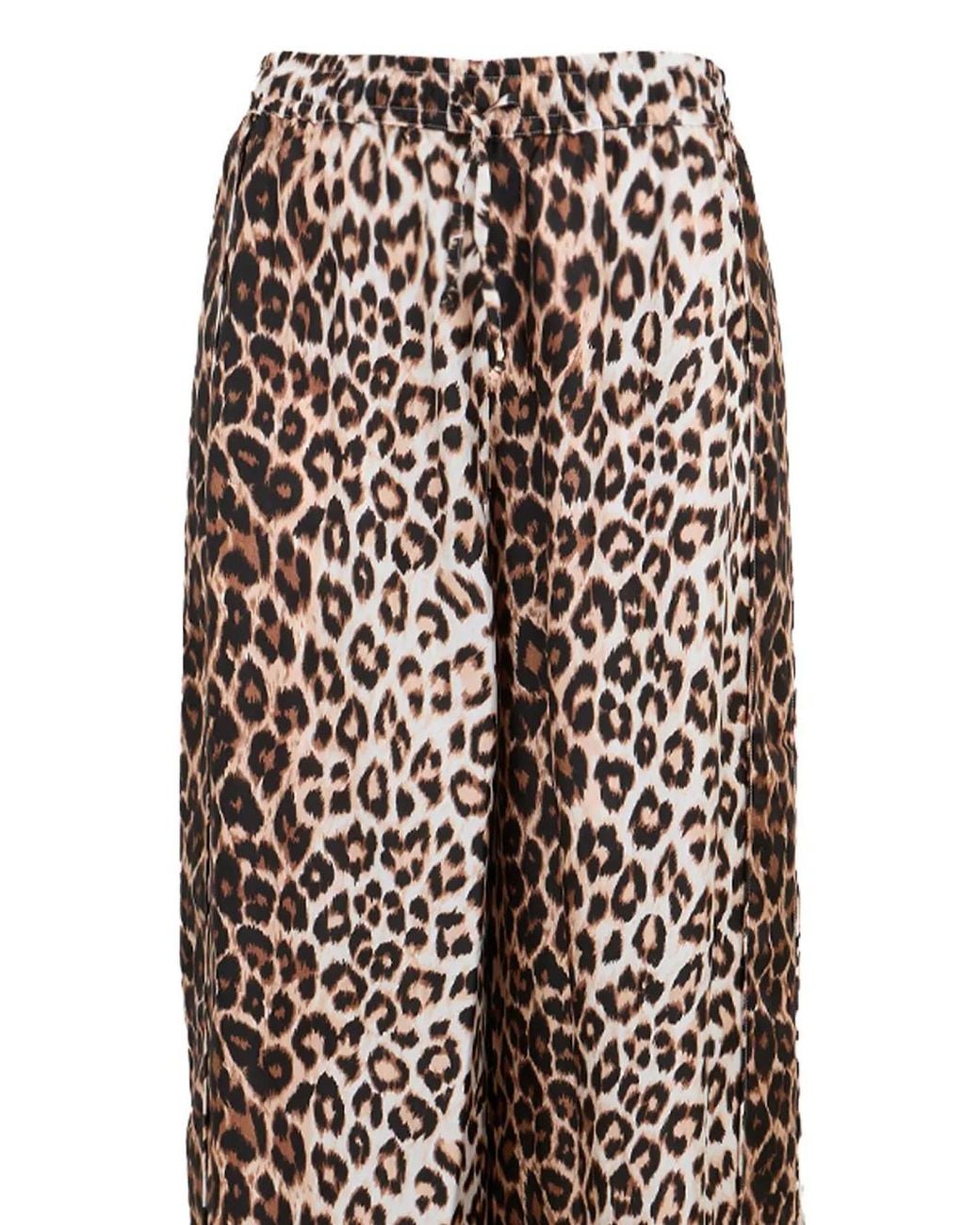 La Prestic Ouiston Natural Giudecca Panther-Print Trousers