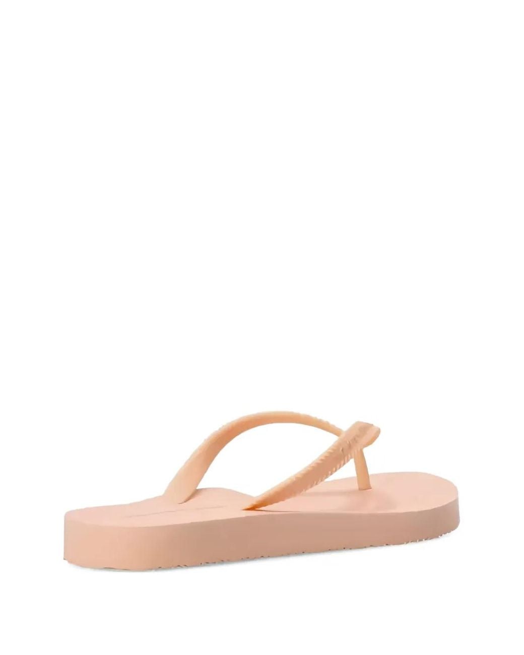 Tommy Hilfiger Pink Logo-Embossed Strap Flip-Flops