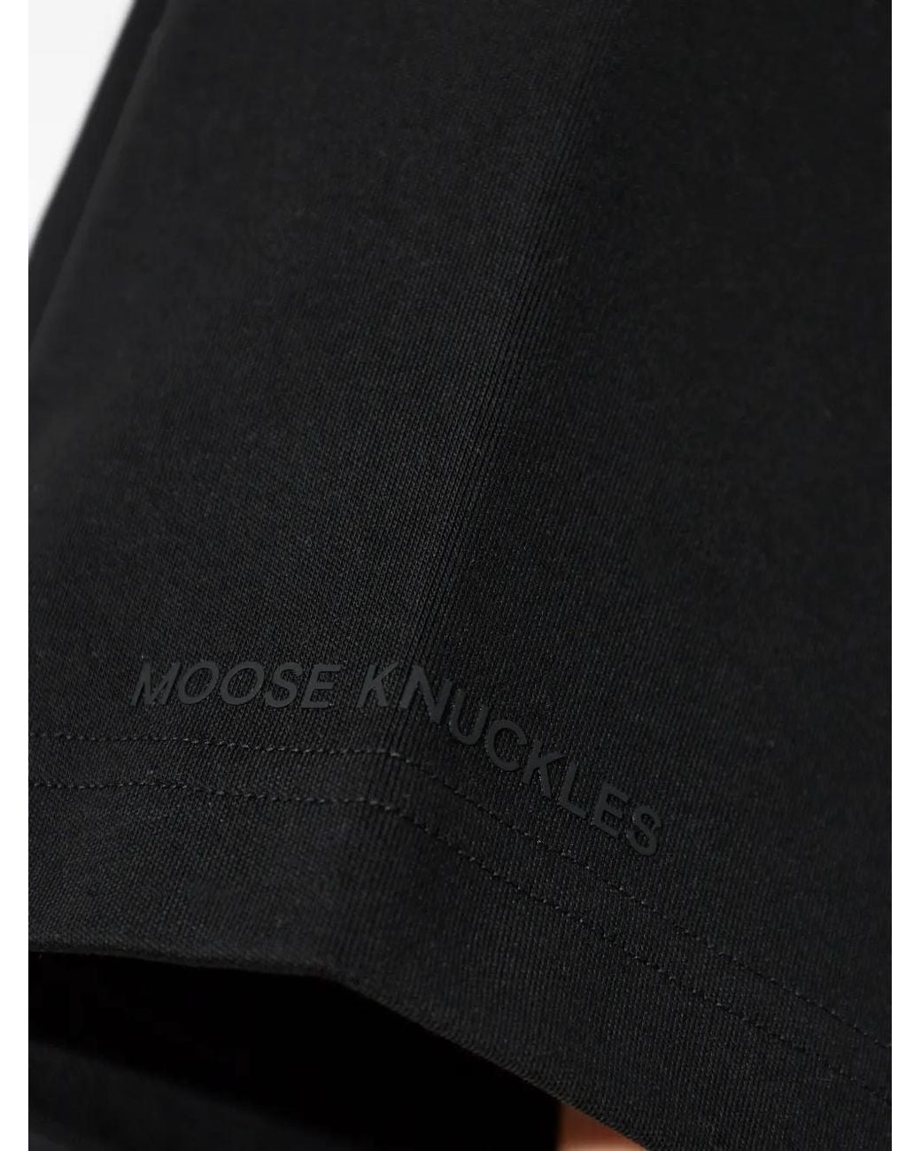 Moose Knuckles Black Graphic T-Shirt