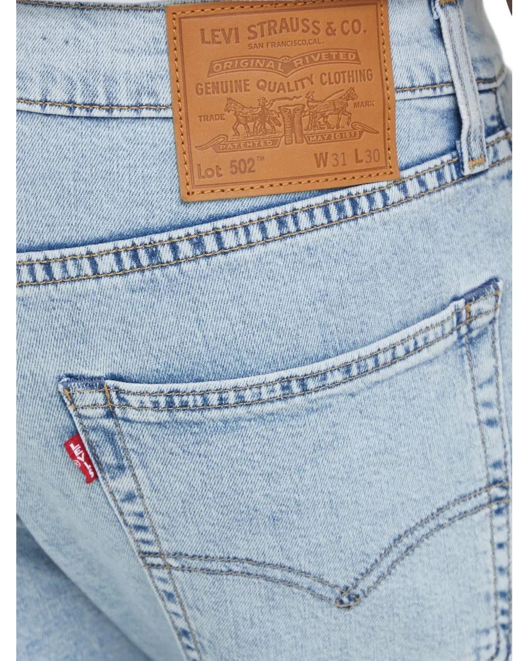 Levi's Blue 502 Taper Jeans for men