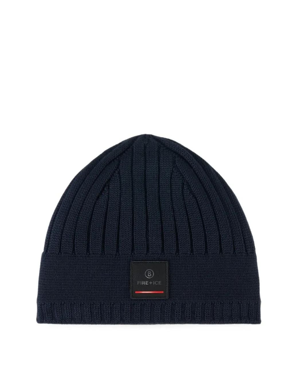 Bogner Fire + Ice Blue Eastan Ribbed Beanie Hat for men