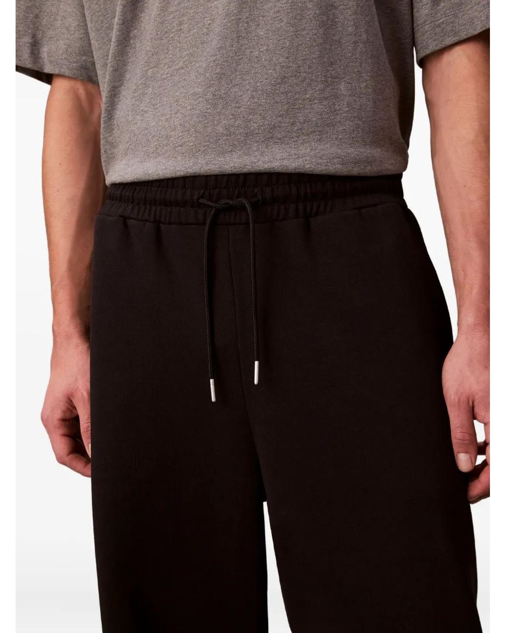 Calvin Klein Black Drawstring Sweatpants for men