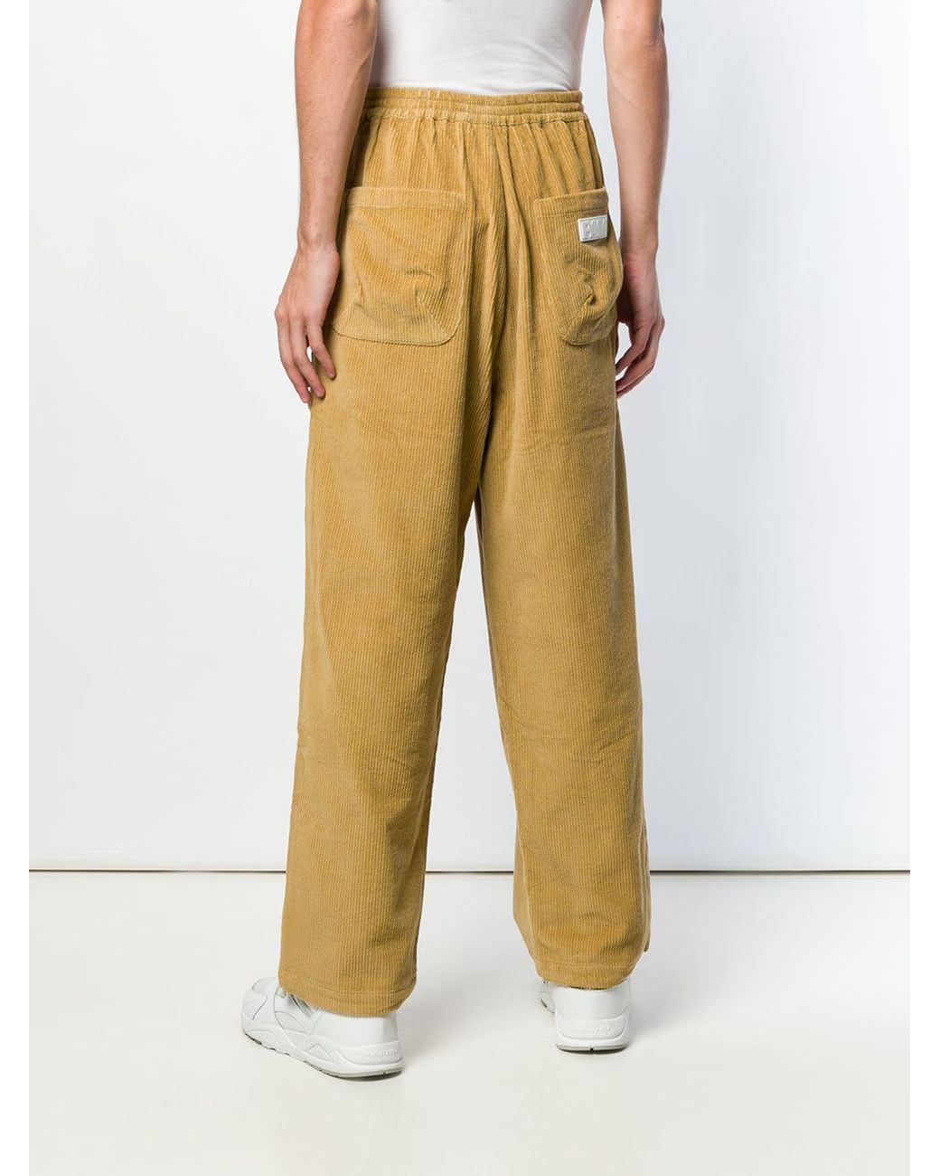 P.a.m. Perks And Mini Return Corduroy Trousers in Yellow for Men 