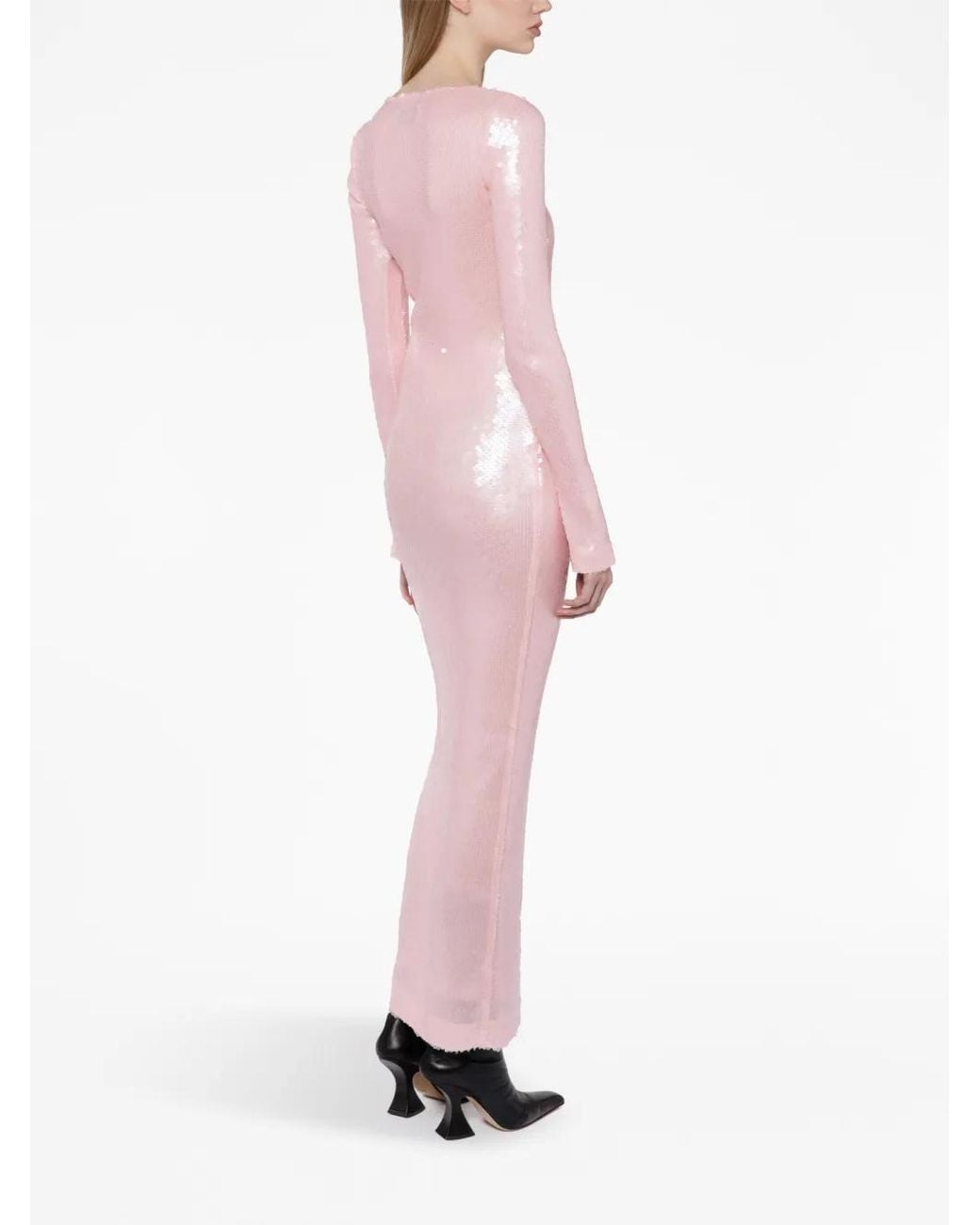 16Arlington Pink Solaria Sequin-Embellished Dress