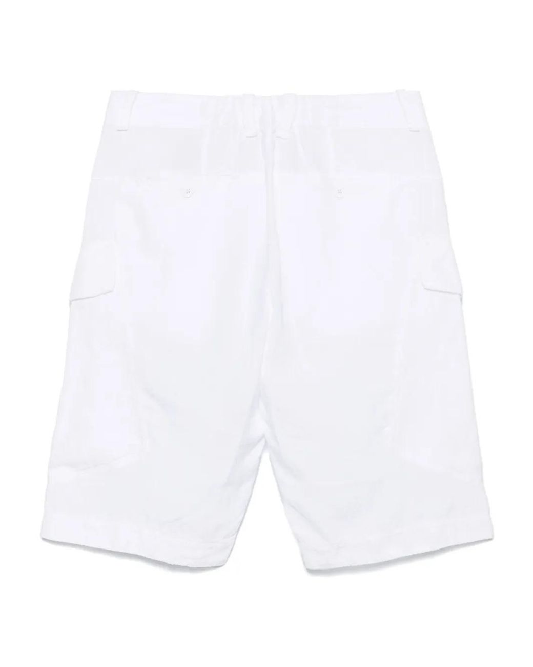 Transit White Cargo Shorts for men