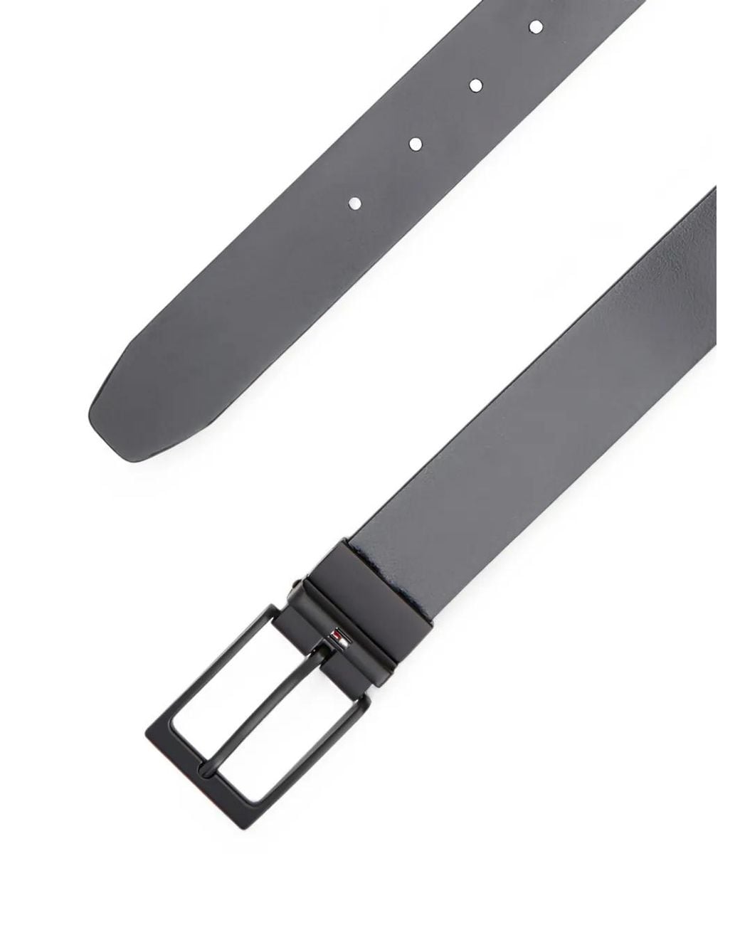 Tommy Hilfiger Black Ceinture Réversible À Boucle Rectangulaire for men