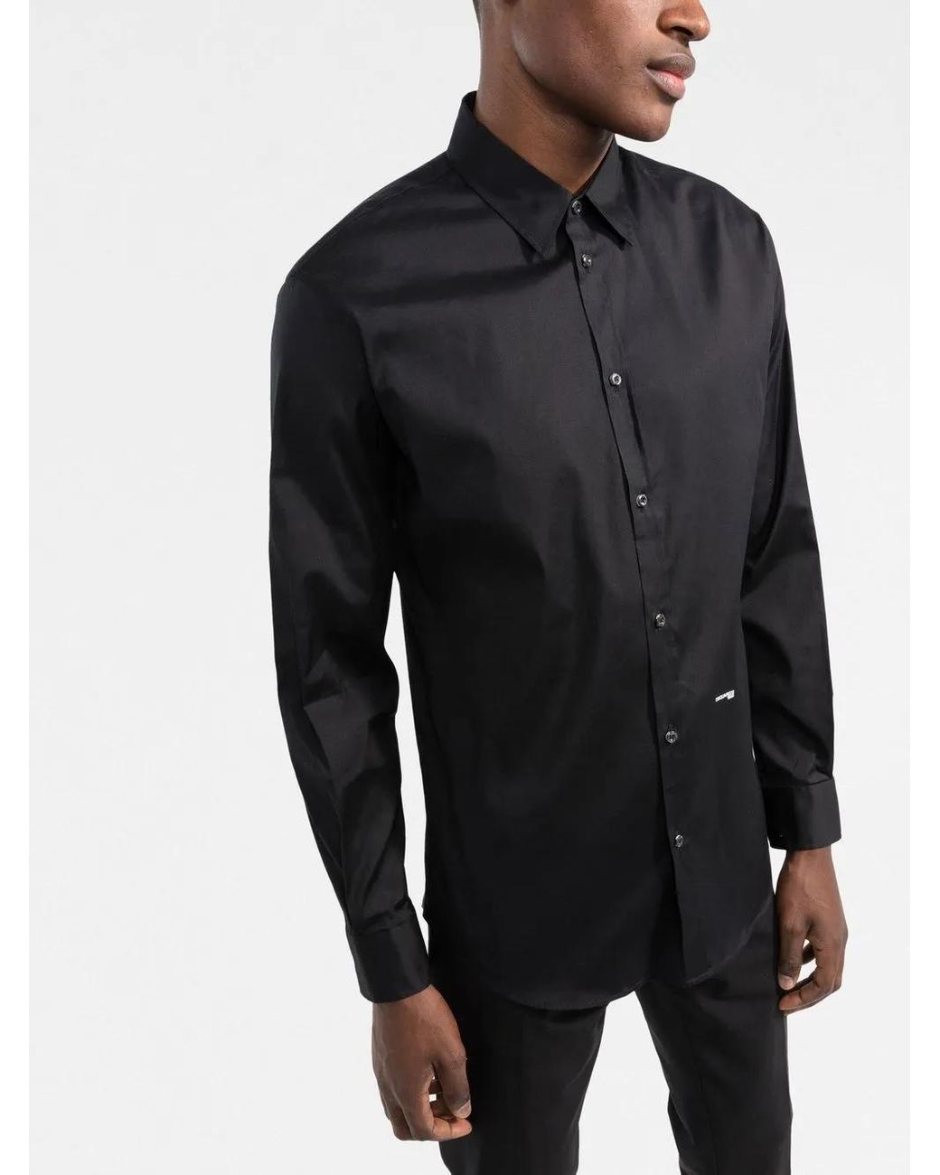 DSquared² Blue Tailored Button-Down Shirt for men