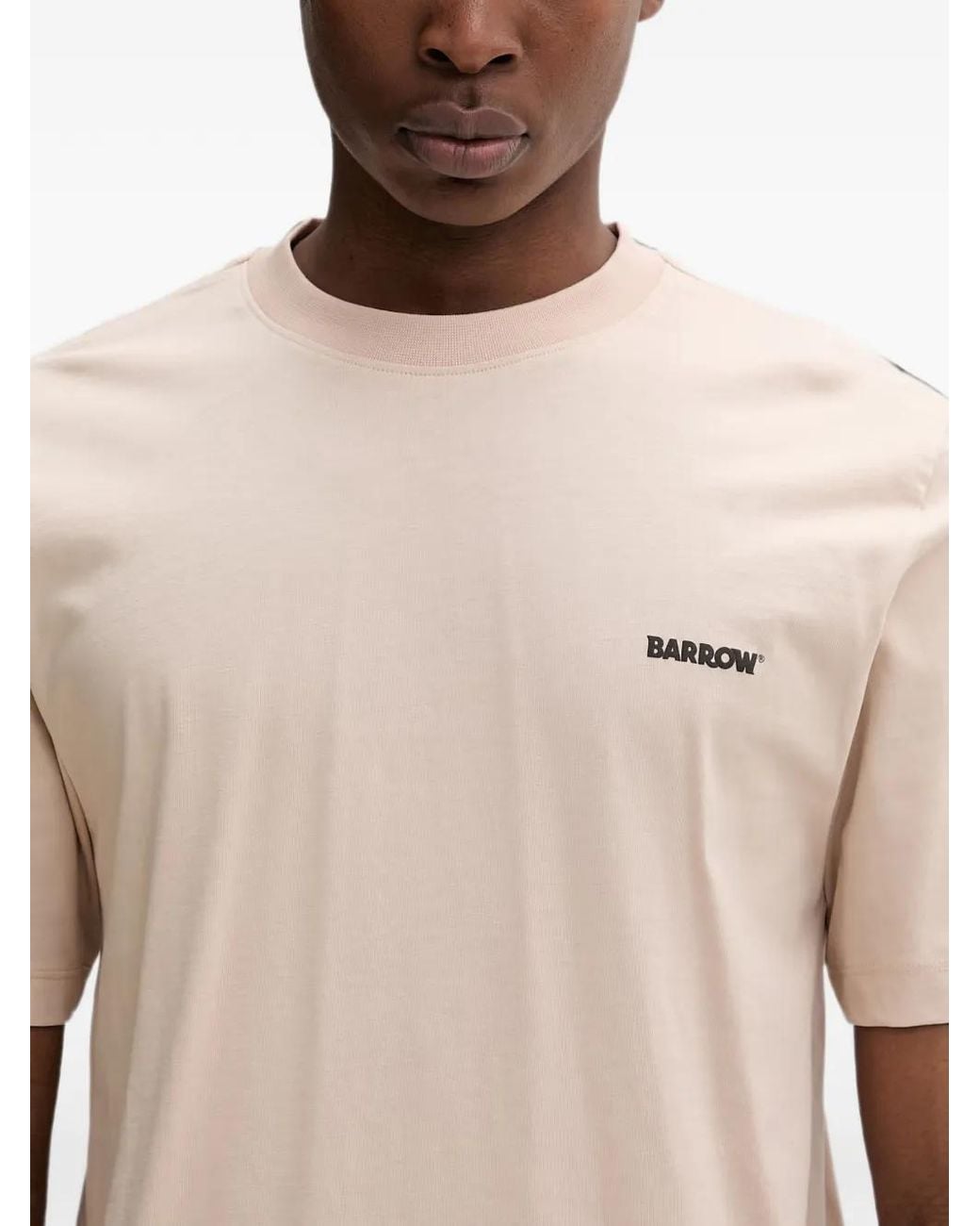 Barrow Natural Logo-Print T-Shirt