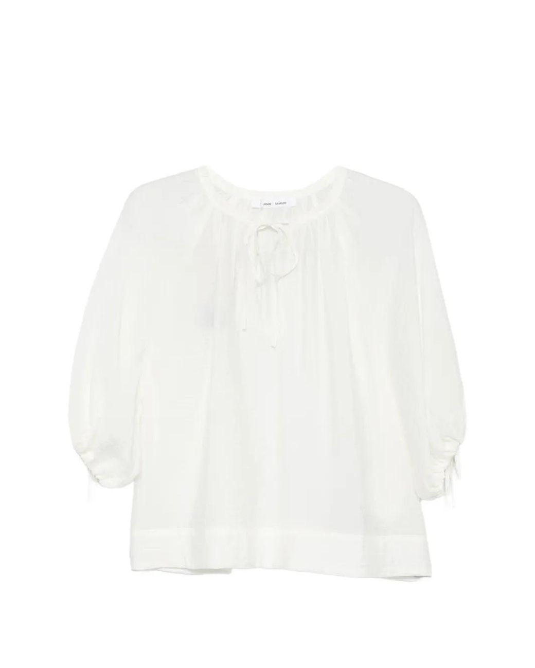 Blusa Samateran di Samsøe & Samsøe in White
