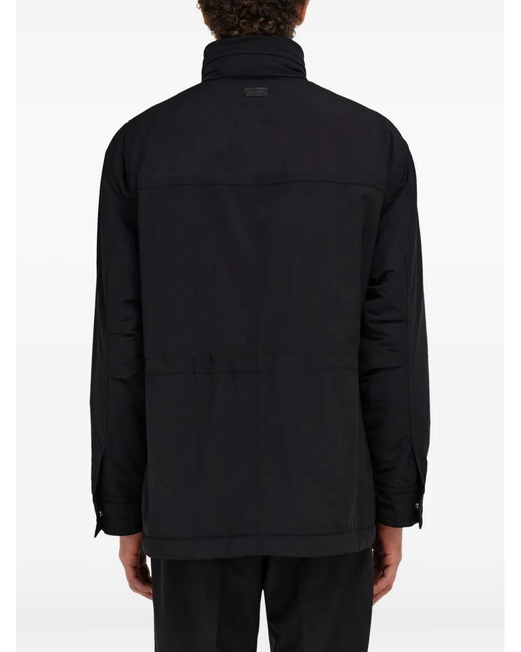 Ferragamo Black Utility Pocket Jacket for men