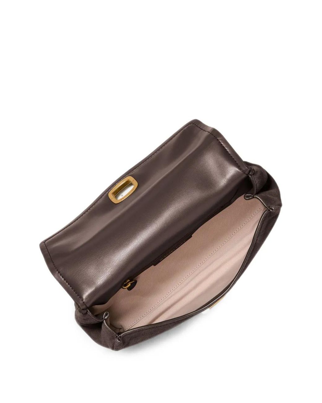 Michael Kors Brown Petit Sac Porté Épaule Bryant Convertible En Daim