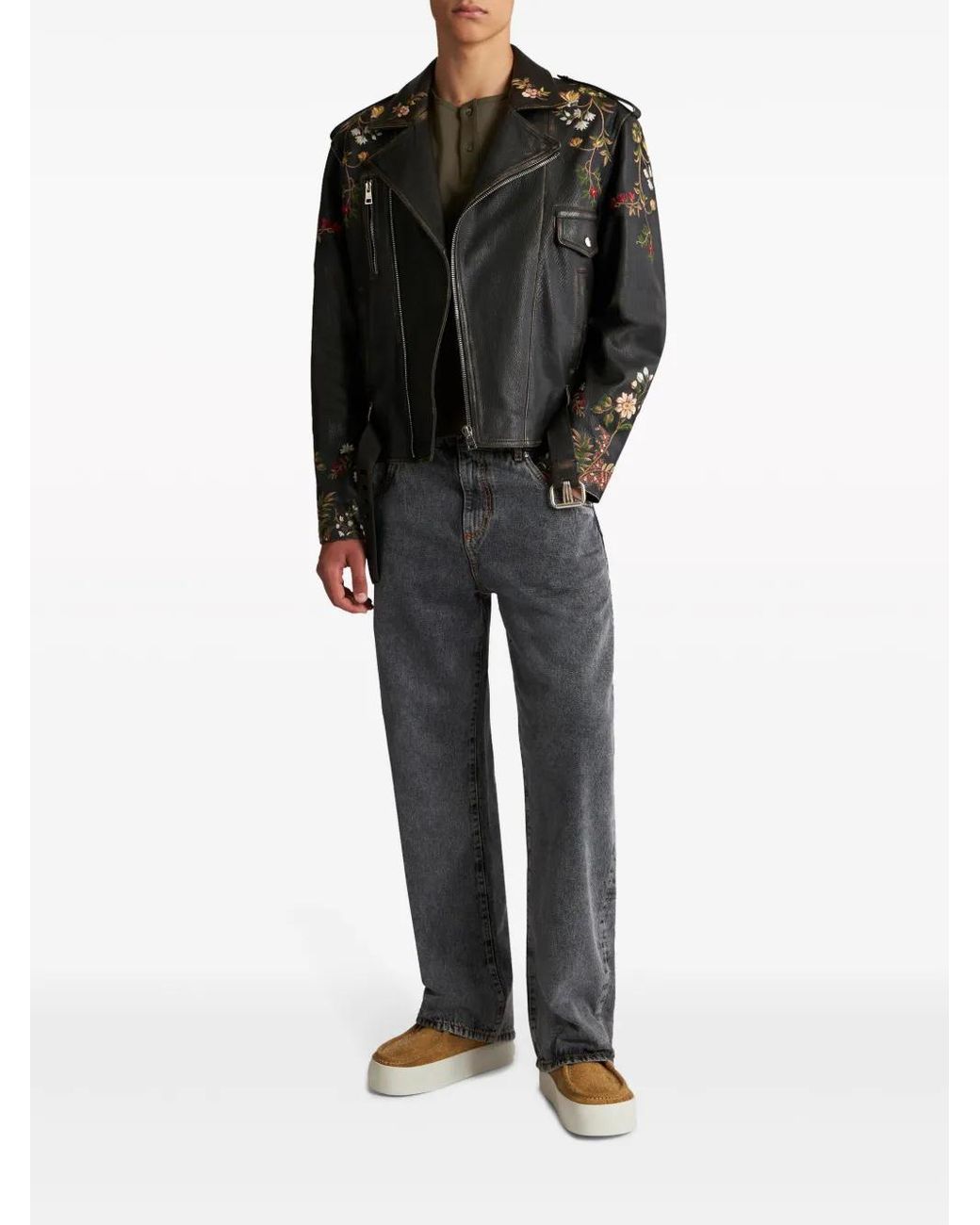 【送料&関税込】Etro Black Cropped Jacket With Embroidery An Etro Black Cropped Jacket With Embroidery And Check Motif In