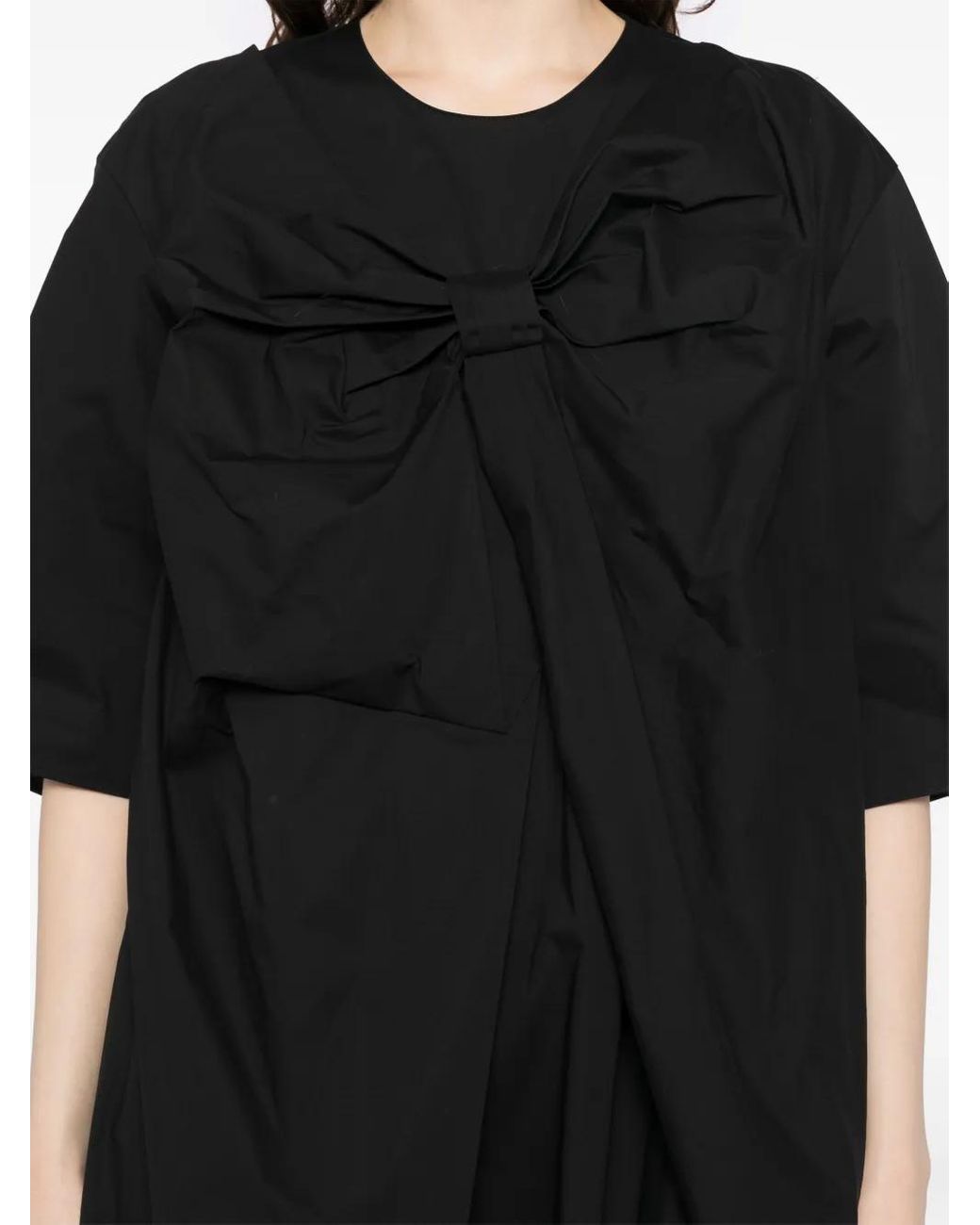 JNBY Black Bow-Detail Dress
