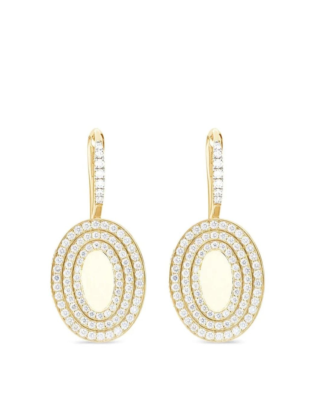 Nanis Metallic Sway Ciliegine Boules Diamond Drop Earrings