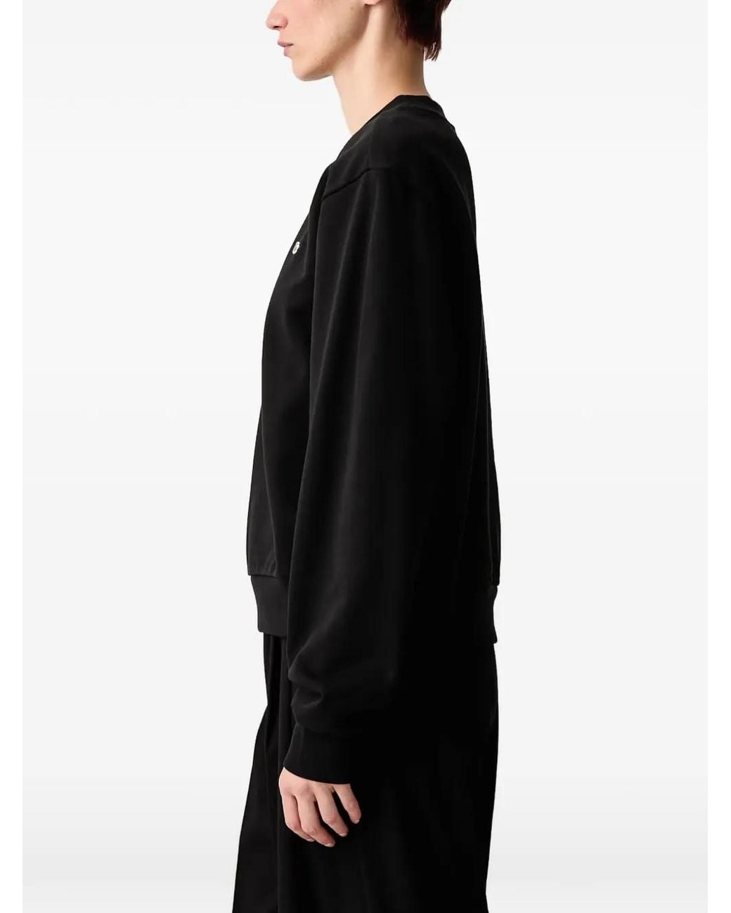 Lacoste Black Crew-Neck Sweatshirt