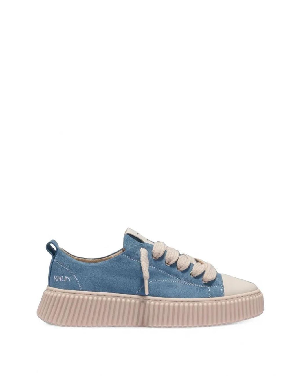 Rhun Blue Treble 2020 Suede Low-Top Sneakers