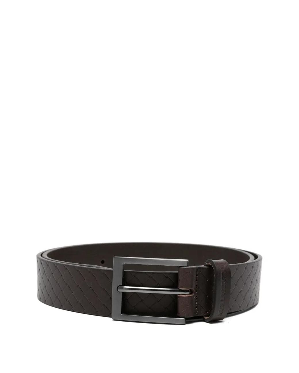 Karl Lagerfeld Black Ceinture En Cuir for men
