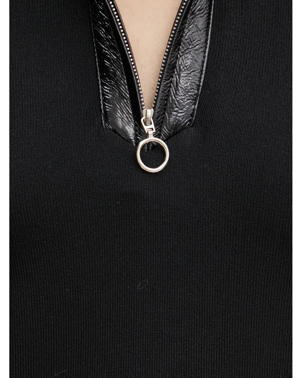 Morgan Black Zip Collared Mini Dress