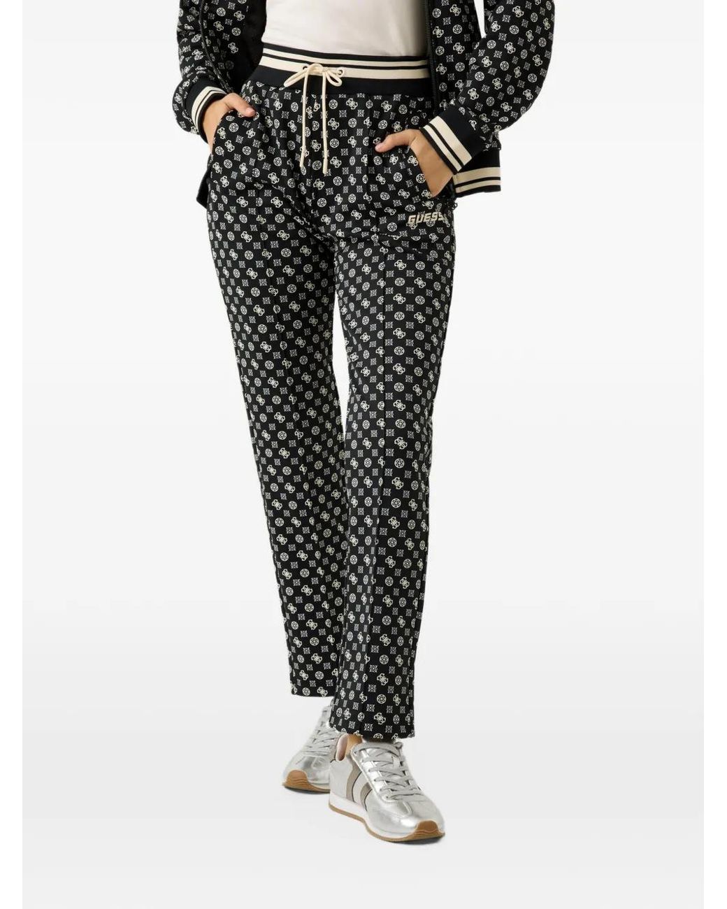 Guess Black Scuba Logo Sweatpants