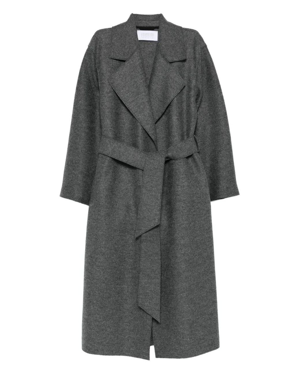 Harris Wharf London Gray Belted Wool Coat