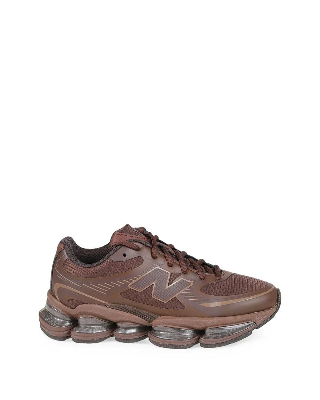 New Balance Brown Abzorb 2000 Logo-Patch Sneakers