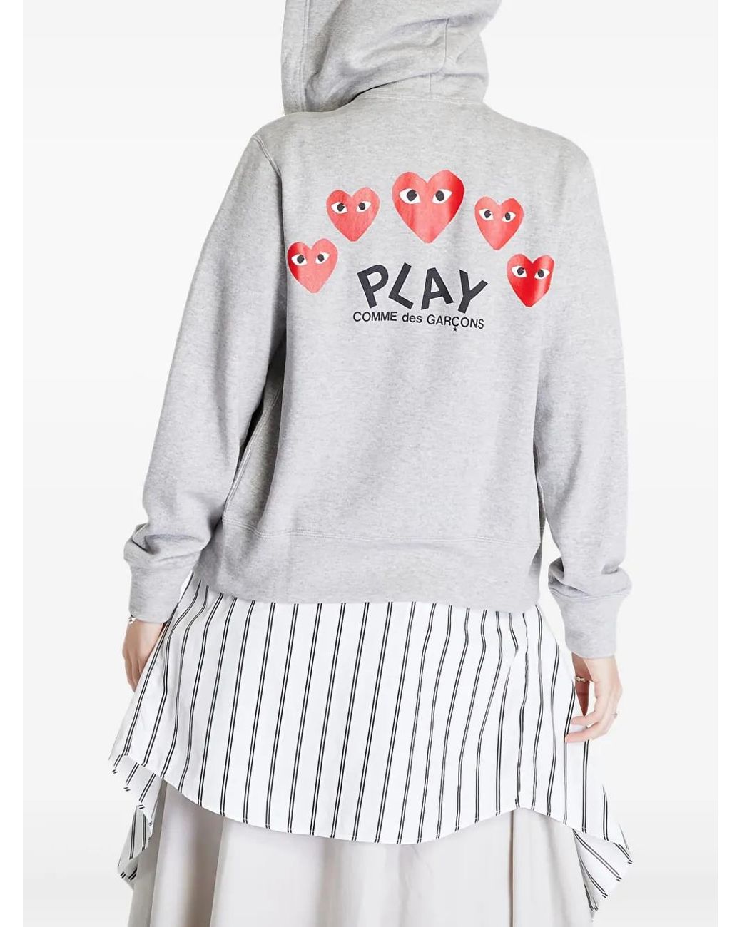 COMME DES GARÇONS PLAY White Cotton Jacket