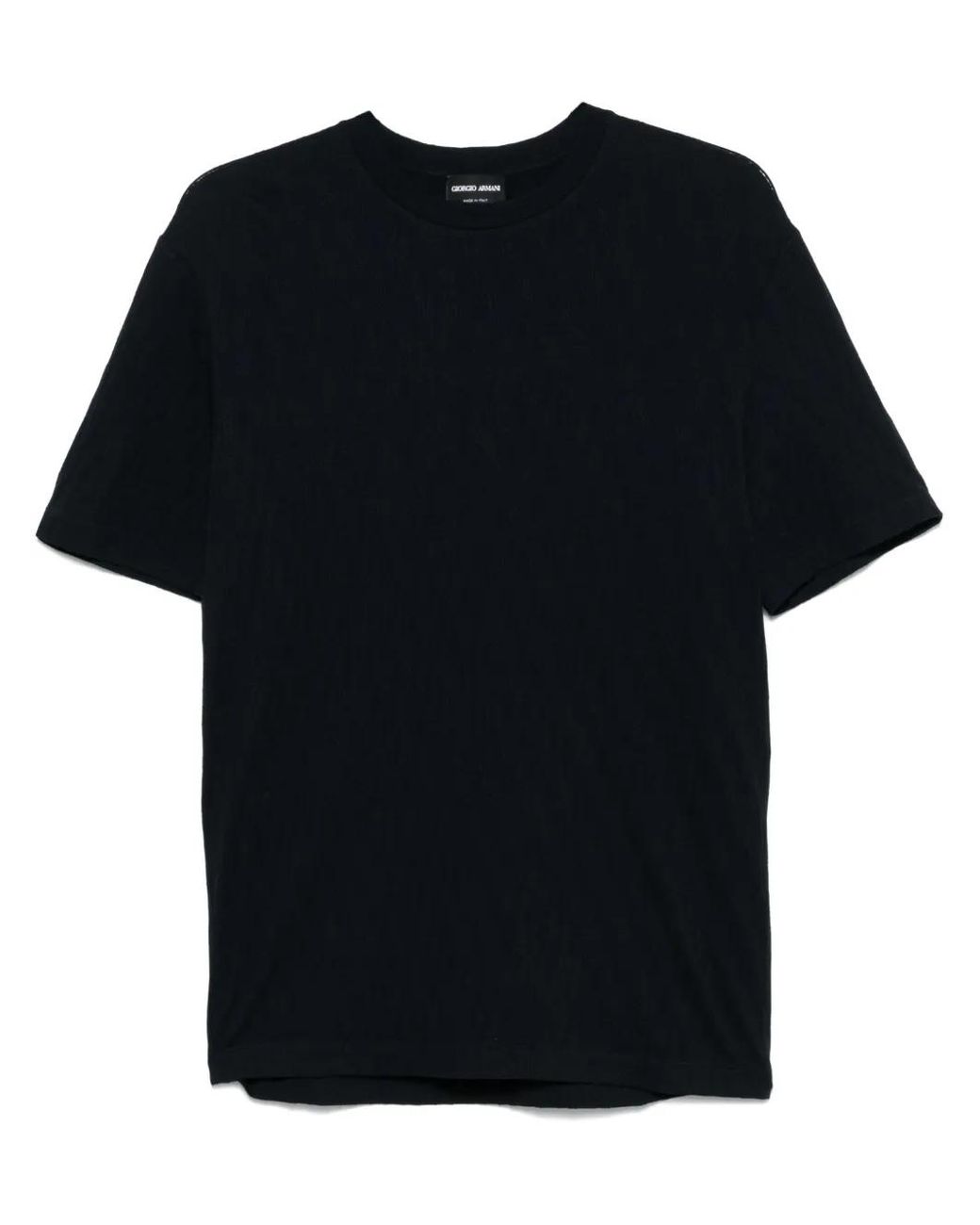 Giorgio Armani Black Short-Sleeved T-Shirt for men