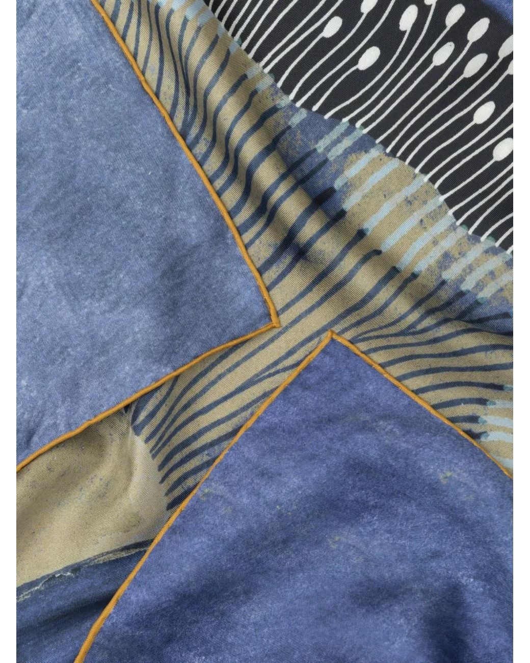 Elizabetta Blue Cristina Floral-Print Scarf