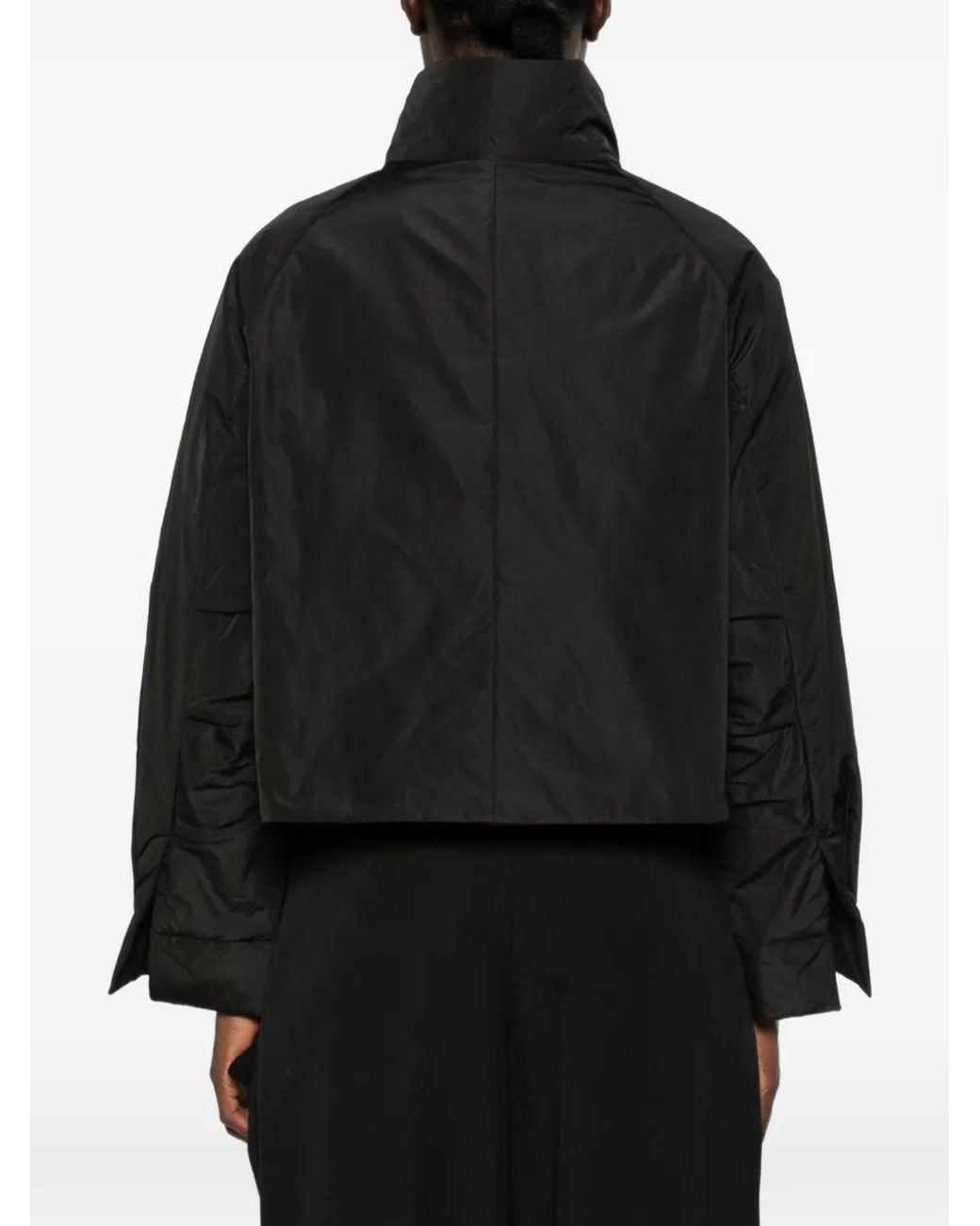 Susanne Bommer Black Ruffled Padded Jacket