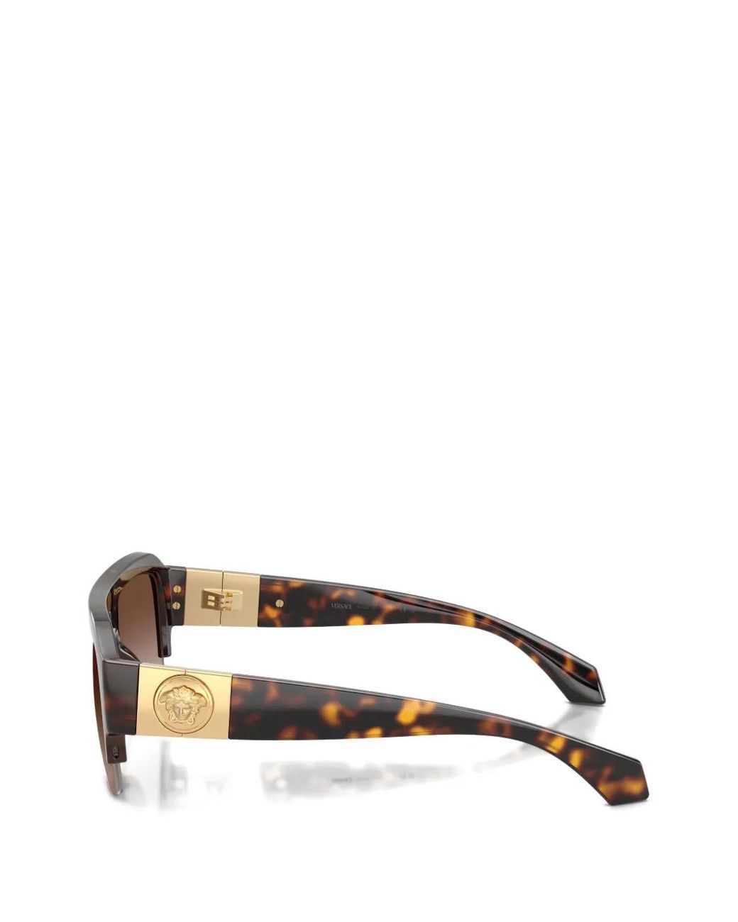 Versace Brown Vance Medusa Tortoiseshell-Effect Sunglasses for men