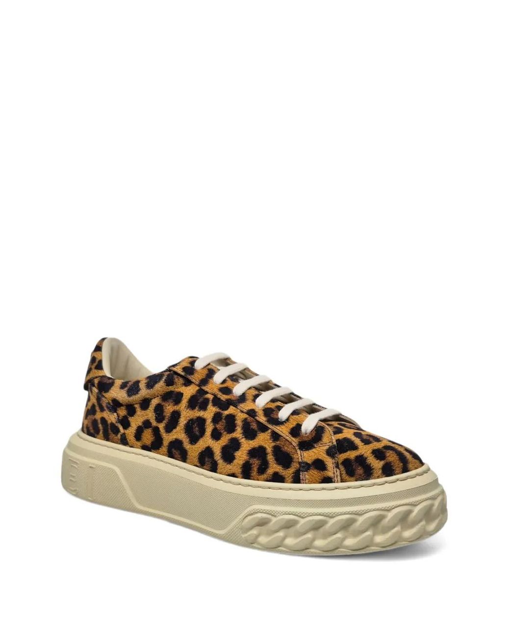 Casadei Brown Malesia Off Road Leopard-Print Sneakers