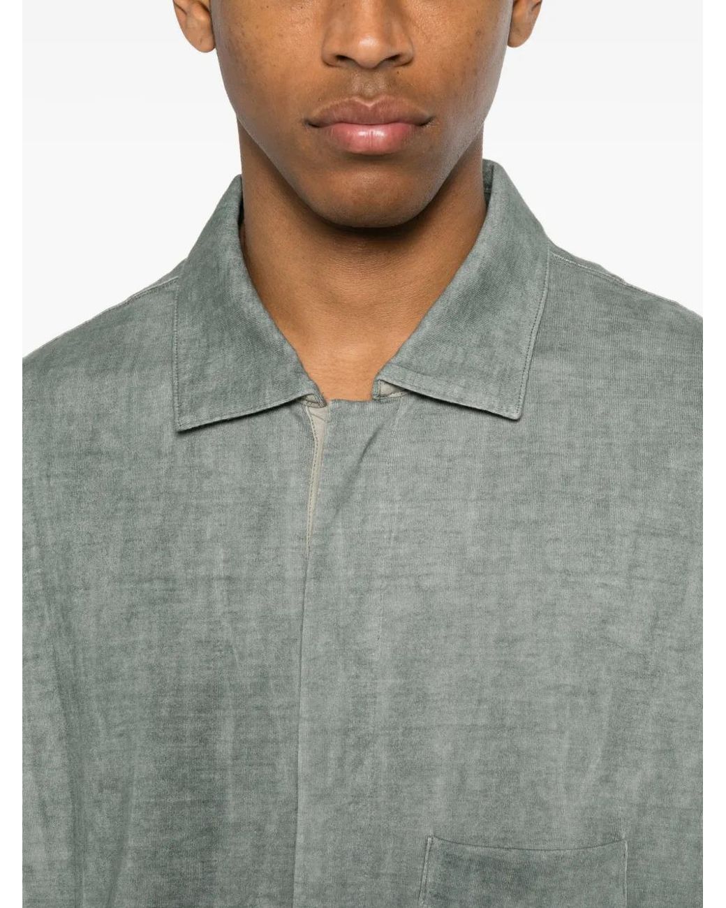 Ziggy Chen Gray Polo À Poche Poitrine for men