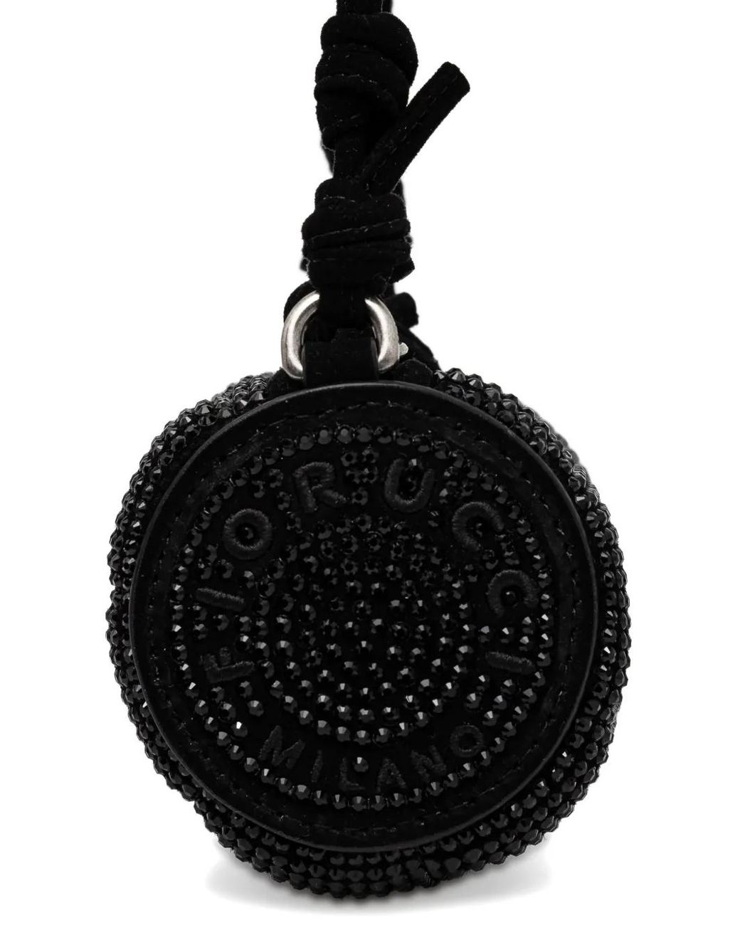 Fiorucci Black Mella Rhinestone-Embellished Mini Bag