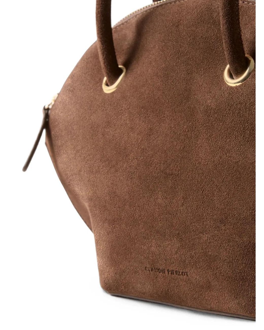 Claudie Pierlot Brown Grelot Suede Leather Bag