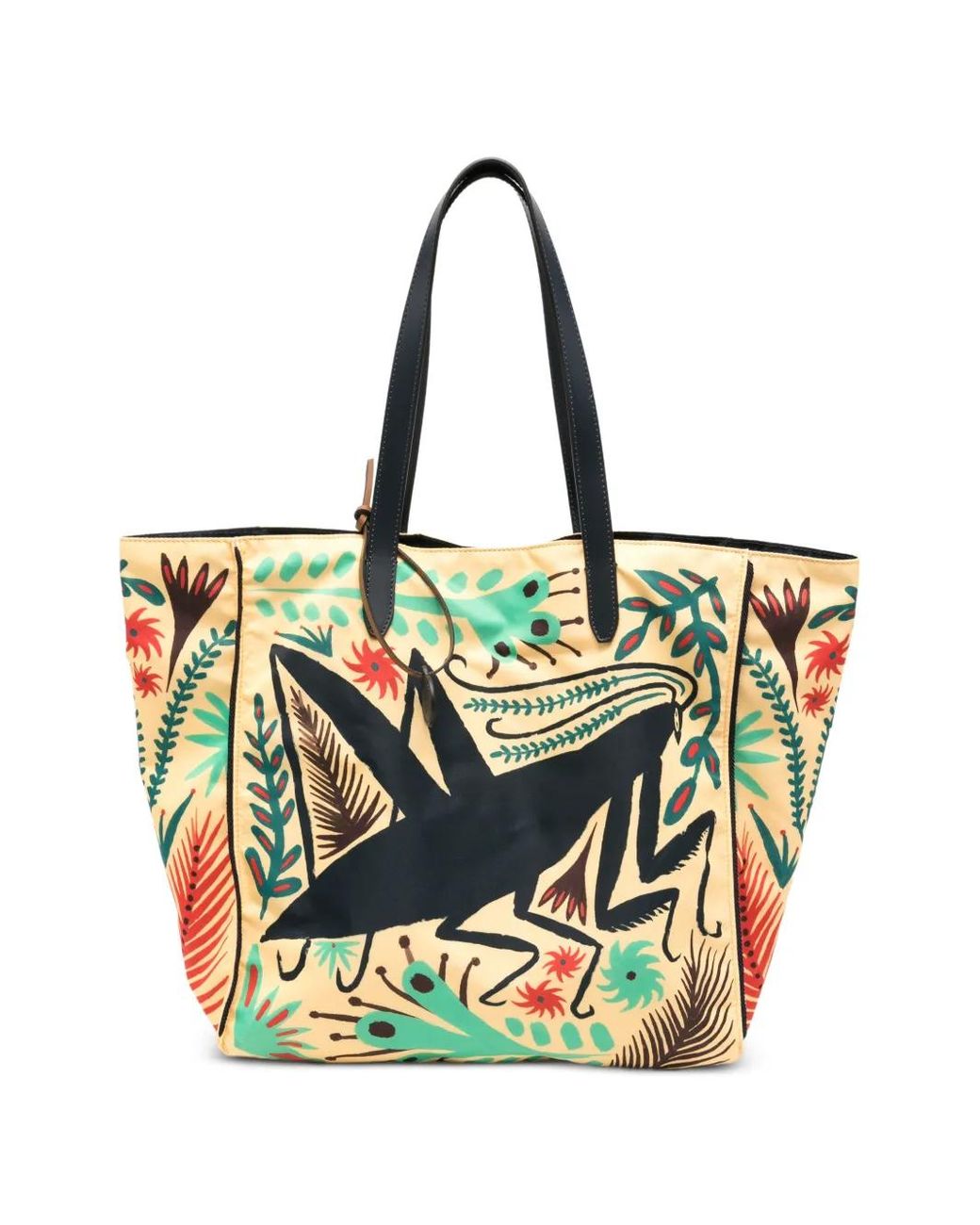 Etro Blue X Tabby Booth Unfold Me Graphic-Print Shoulder Bag