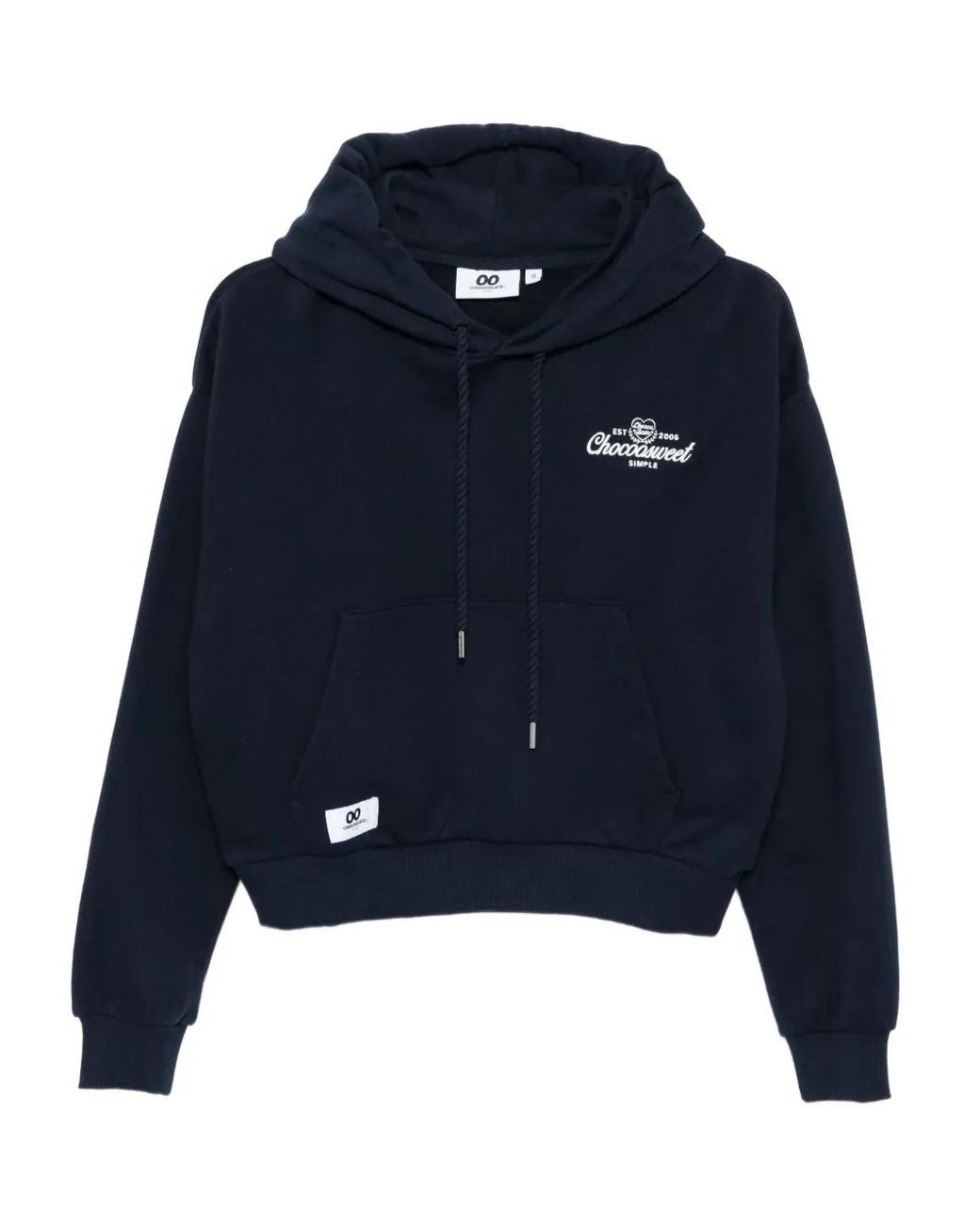 Chocoolate Blue Logo-Embroidered Hoodie