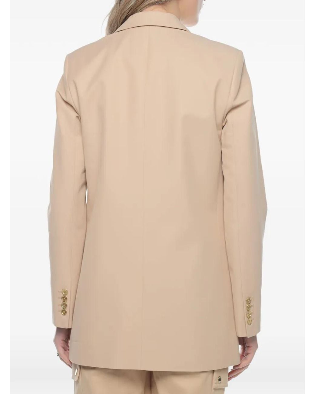 Michael Kors Natural Two-Button Blazer